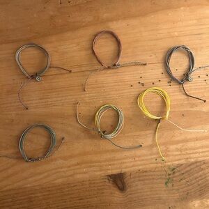 6 Pack Colorful String Pura Vida Braceletes